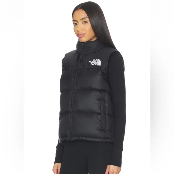 North face black 1996 retro nuptse vest in black puffer - Picture 4 of 8